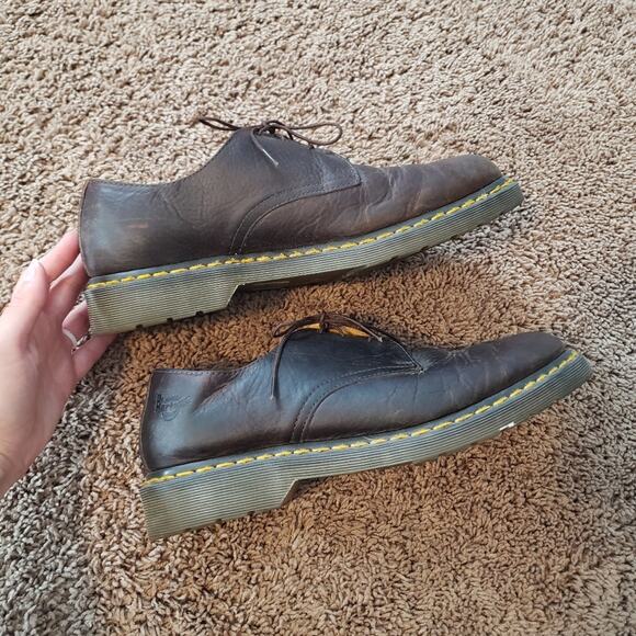 Dr. Martens Leather Oxford Lace Up Sneaker Brown Shoe Mens 11 main image 8